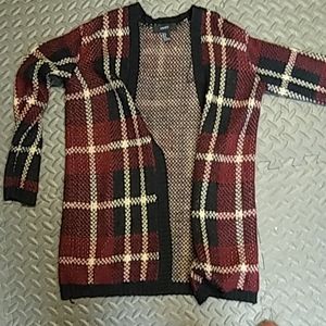 Plaid cardigan